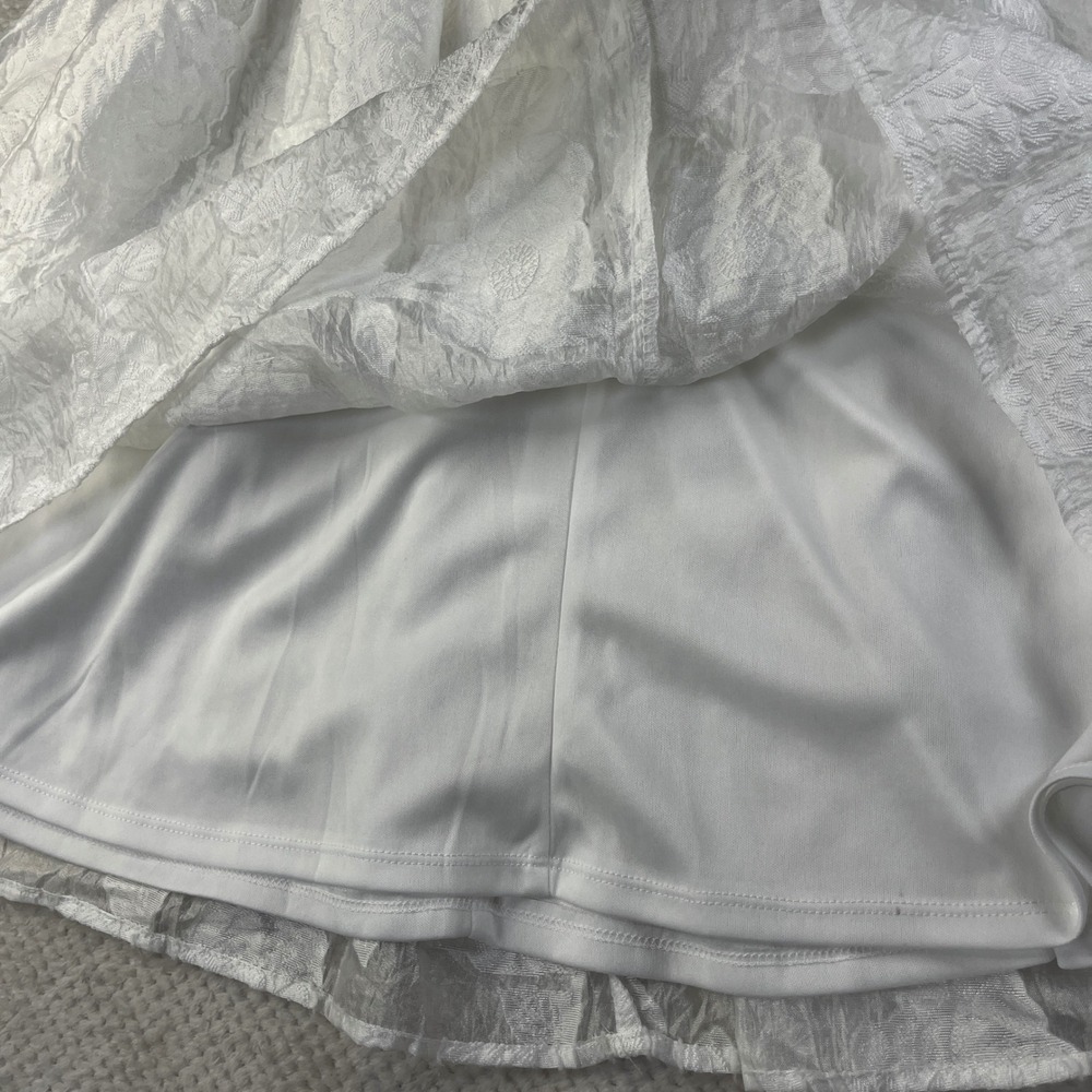 Altar'd State Juno Jacquard Mini Dress White Floral Smocked XL JUNOJAC-AS - Picture 9 of 12